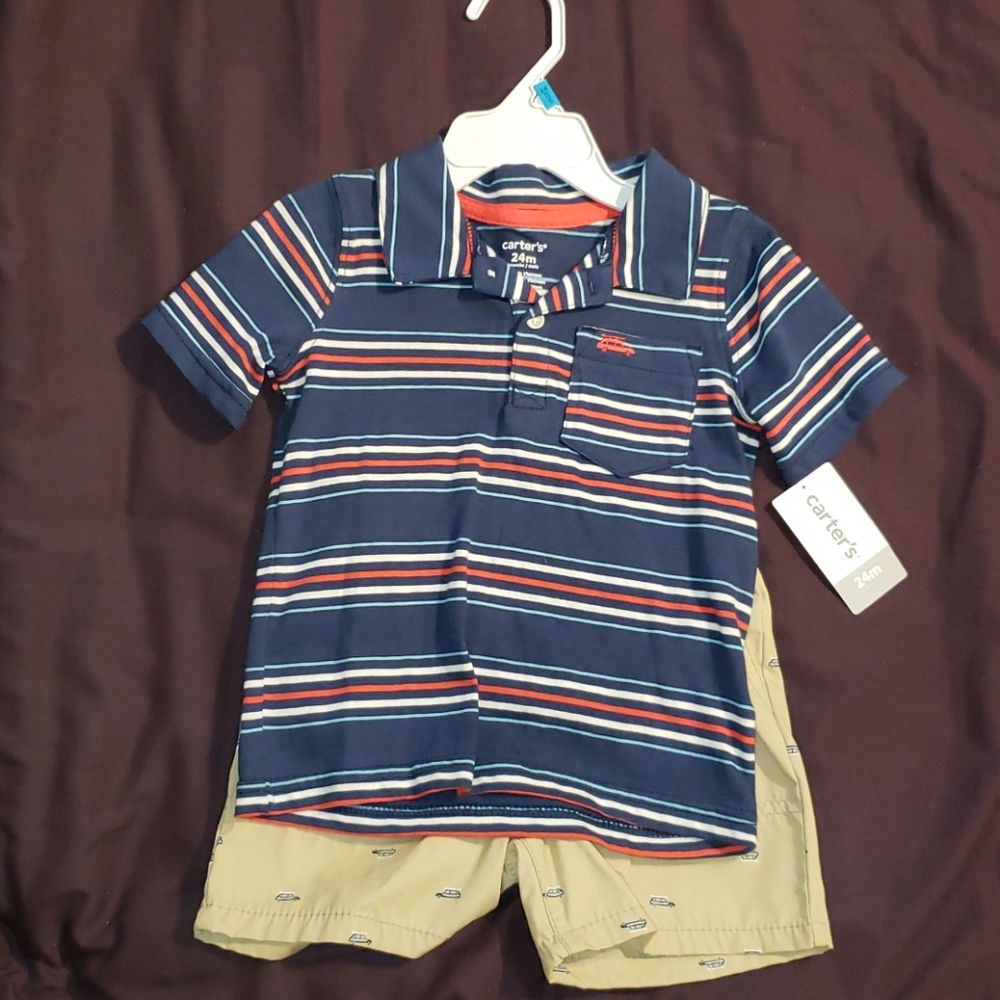 Carters Boys shirt and shorts